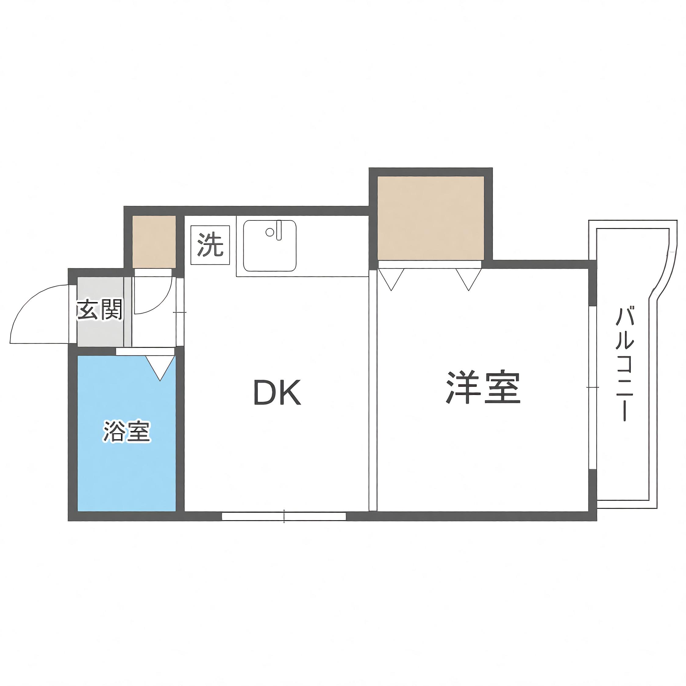 ロイヤルコート円山(1DK/3階)の間取り写真