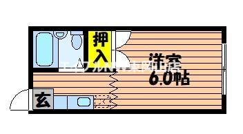 YOU CORPO(1K/1階)の間取り写真