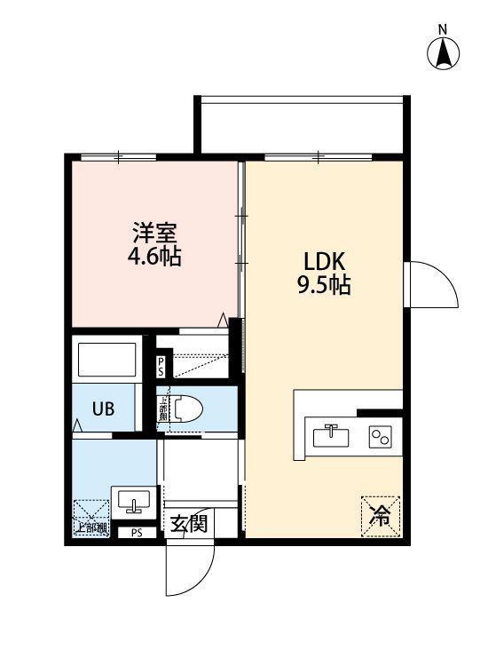ROBOT HOME 都立家政(1LDK/2階)の間取り写真