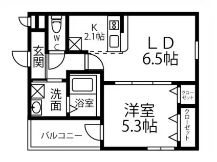 アイ・パレス1番館(1LDK/3階)の間取り写真