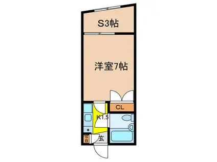 ユニオンハイム高井戸(1SK/1階)の間取り写真