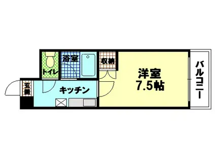 エトノ空港通(1K/3階)の間取り写真