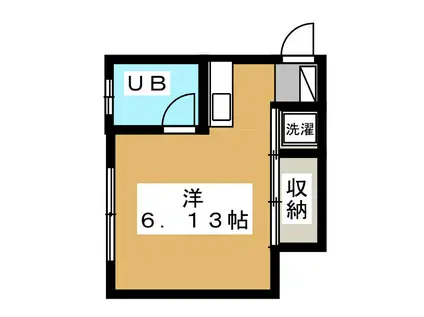 コーポ長谷川(ワンルーム/2階)の間取り写真