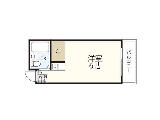 リーガルポイント(ワンルーム/7階)の間取り写真