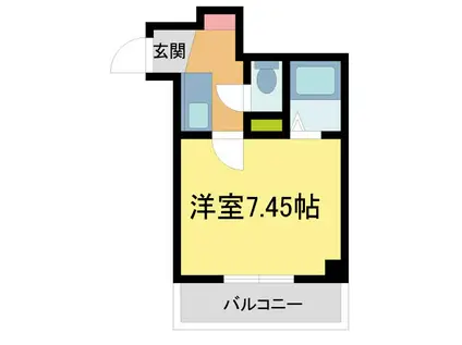 エトールVII(ワンルーム/3階)の間取り写真