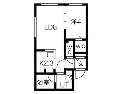 BAMBINI KOTONI(1LDK/3階)の間取り写真