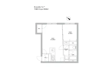 SIERRA GARDENS デザイナーズ世田谷・安心快適設備(1LDK/2階)の間取り写真