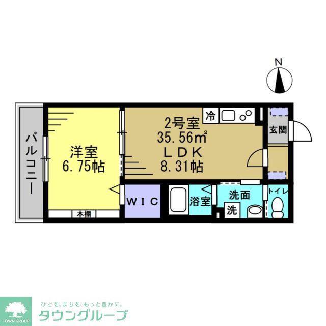 セミカ葛城 I(1LDK/1階)の間取り写真