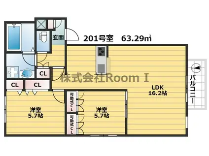 T S HAUS 東中本 旭化成ヘーベルメゾンHEBEL HAUS(2LDK/2階)の間取り写真