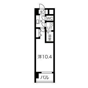THE MUSIC COURT(1K/5階)の間取り写真
