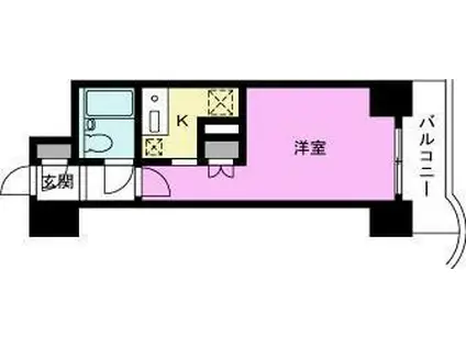 セラヴィ蒲生(ワンルーム/2階)の間取り写真