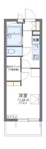 レオパレスSTEP(1K/1階)の間取り写真