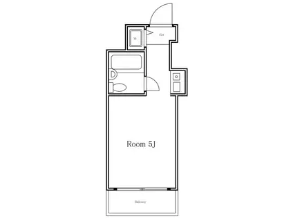TOP・広尾(ワンルーム/4階)の間取り写真