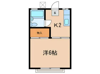 T・Sコート(1K/1階)の間取り写真