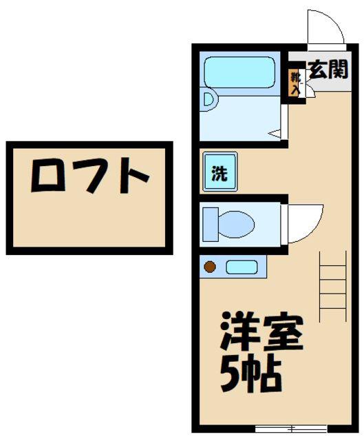 フロレゾン相模原(ワンルーム/1階)の間取り写真