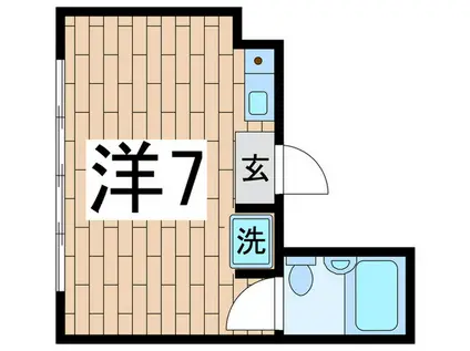 プライムハイム(ワンルーム/3階)の間取り写真