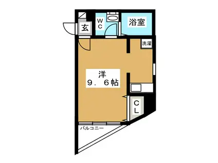 コンフォート志木(ワンルーム/2階)の間取り写真