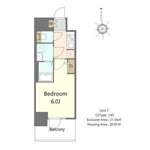S-RESIDENCE高井田BELETA(1K/10階)の間取り写真