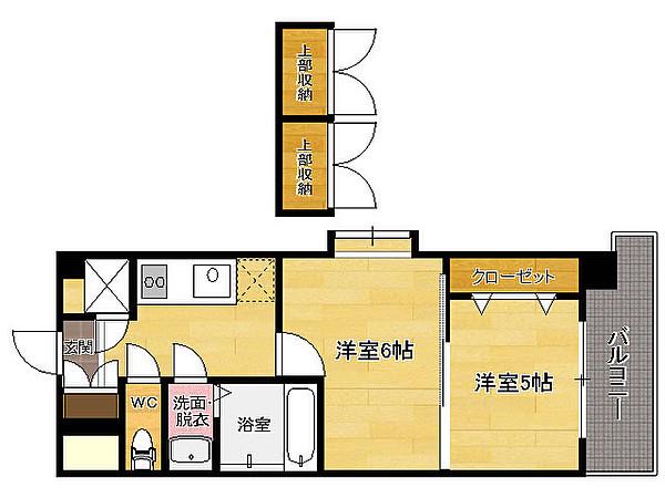 ORIENT BLD NO.87 マリアージュステーション(2K/9階)の間取り写真