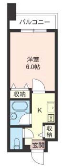 LASANTE板橋本町(1K/6階)の間取り写真