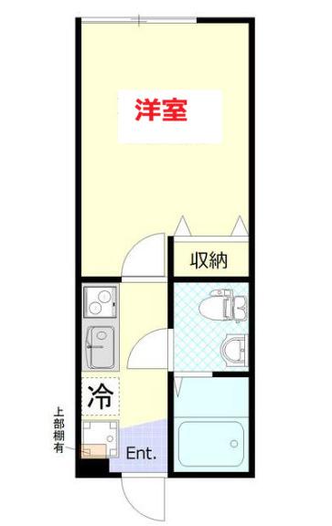 ルノン東糀谷(1K/1階)の間取り写真