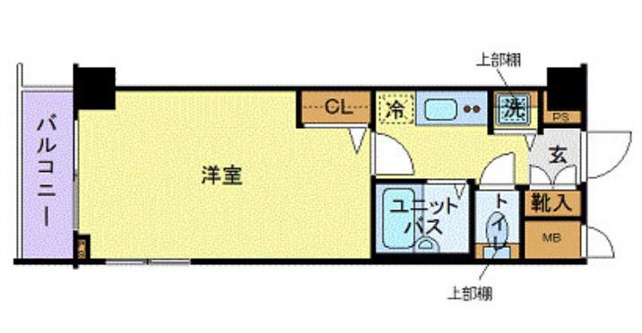 トーシンフェニックス日本橋兜町参(1K/5階)の間取り写真