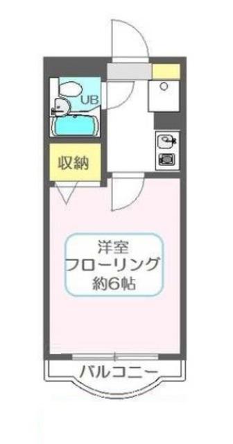 ホロンプラザ行徳(1K/3階)の間取り写真