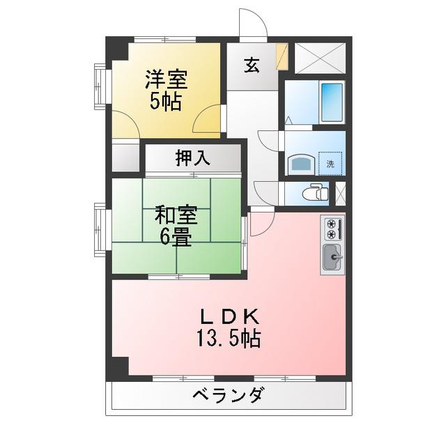 NAMIX鵜の森(3DK/7階)の間取り写真
