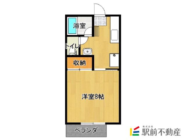 コーポフェニックスIII(1K/1階)の間取り写真