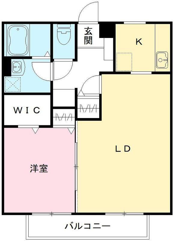 ソラティーオ(1LDK/2階)の間取り写真
