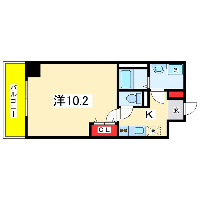 VALIS(1K/7階)の間取り写真