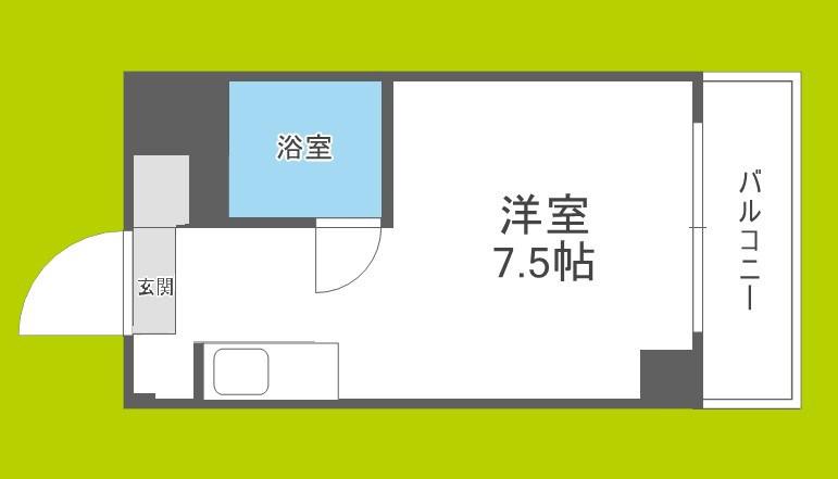 リアライズ新今里I(ワンルーム/3階)の間取り写真