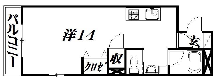 AVENUE大工町(ワンルーム/10階)の間取り写真