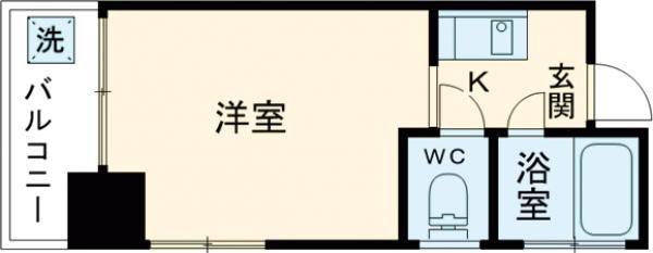 天空MURA(1K/5階)の間取り写真