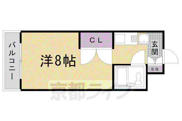 アーバンハウスA&UI(1K/7階)の間取り写真