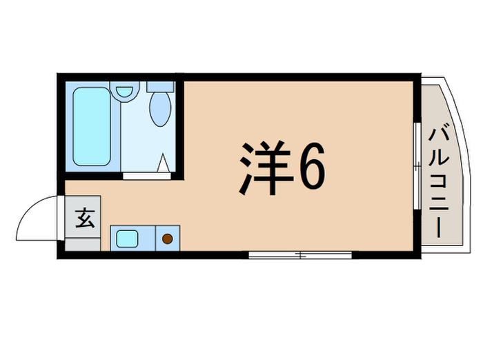 ファーランジュ中村橋(ワンルーム/2階)の間取り写真