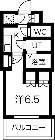 アルティザ淡路駅東(1K/5階)の間取り写真