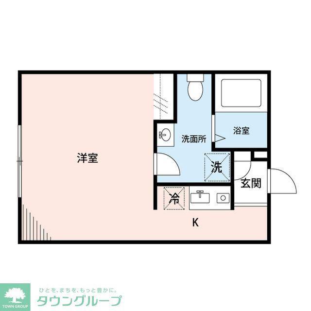 フィオーネ柴又(ワンルーム/2階)の間取り写真