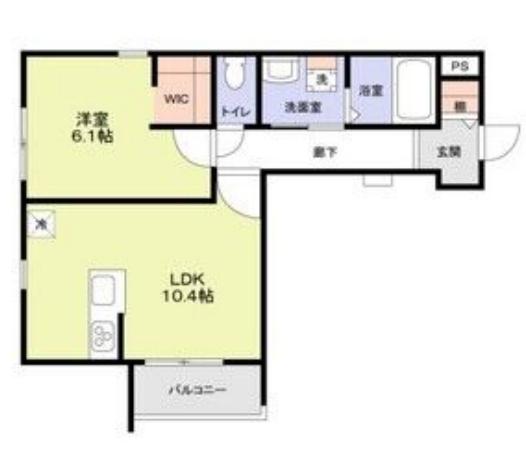 フォレストメゾン773(1LDK/1階)の間取り写真