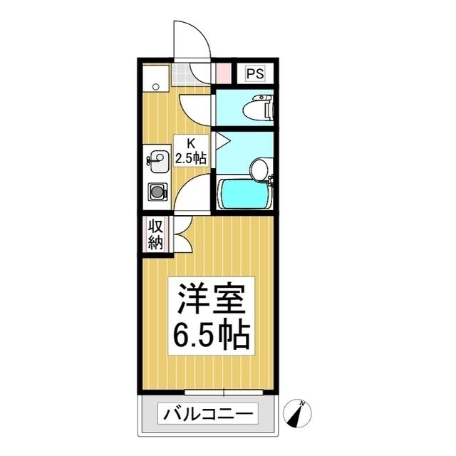 セノーテ佐久(1K/3階)の間取り写真