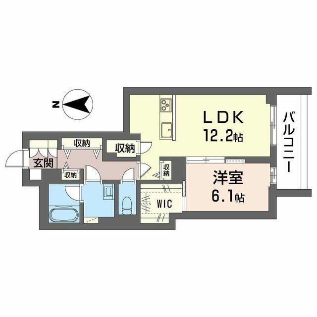 センターレジデンス グランデ(1LDK/1階)の間取り写真