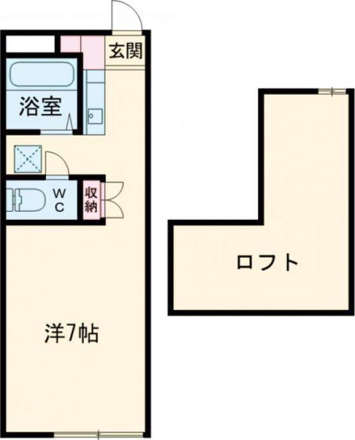 DOLCE(ワンルーム/1階)の間取り写真