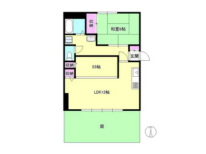 コーポケン(1SLDK/1階)の間取り写真