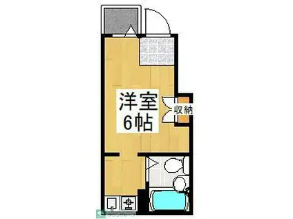 アルシオン(ワンルーム/1階)の間取り写真