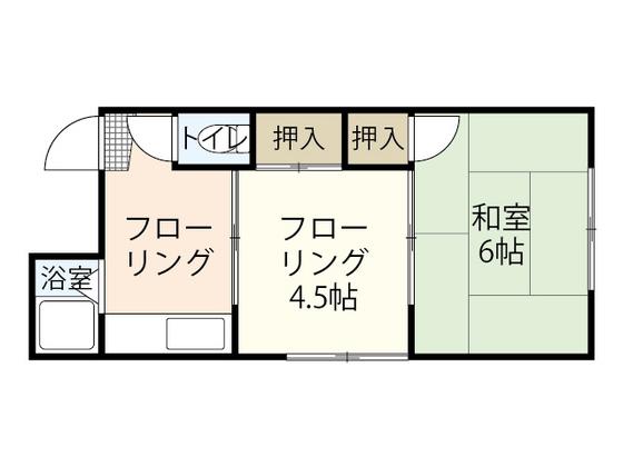 プリマヴェール東雲(2K/3階)の間取り写真