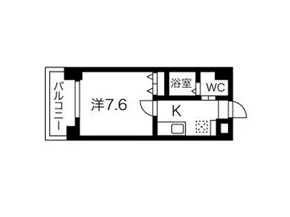FDS FELICE(1K/6階)の間取り写真