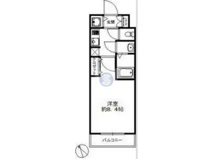 スワンズシティ堂島川(1K/3階)の間取り写真