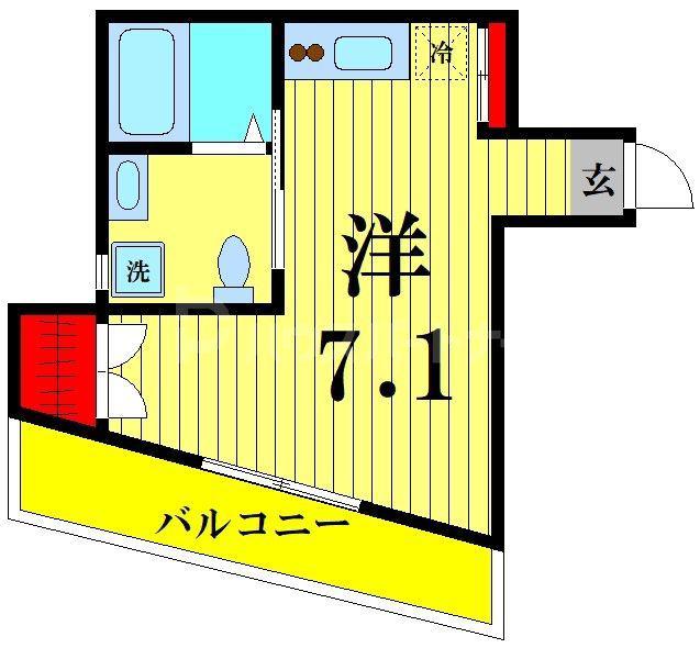MICKMAISON(ワンルーム/4階)の間取り写真