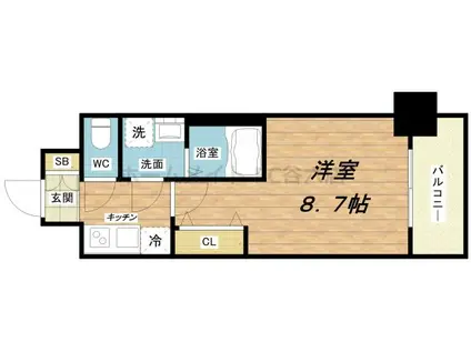 レオンコンフォート桜ノ宮(1K/5階)の間取り写真