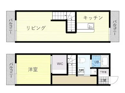 REGINA王子南(1LDK/3階)の間取り写真